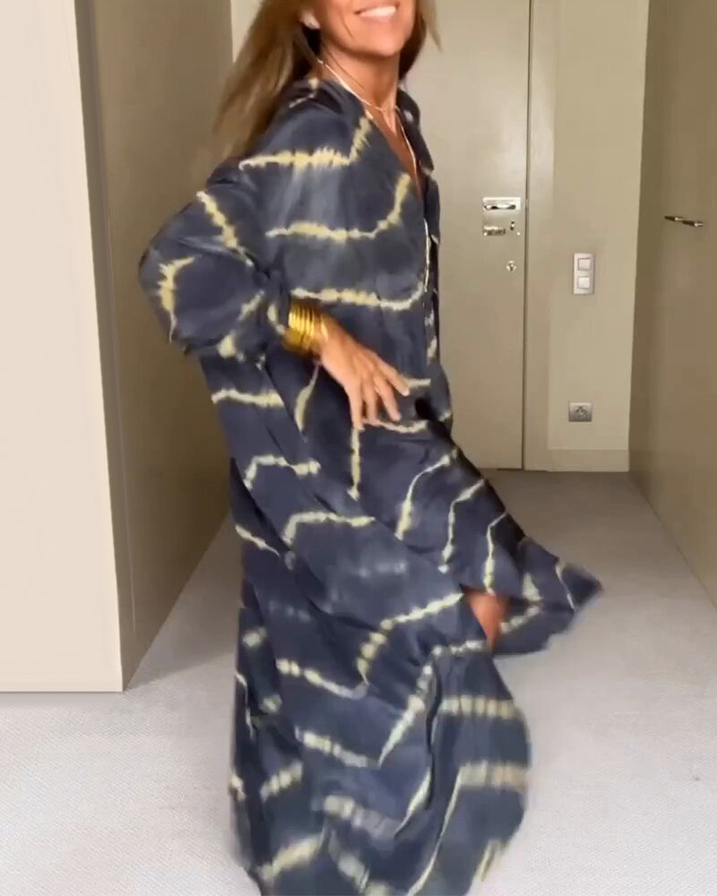 Vestido para mujeres de Manon - tela ligera y transpirable, gran corte y plano V -neck